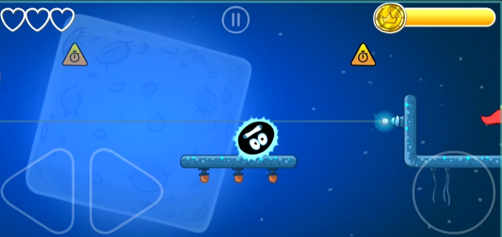 Красный шарик отключает лазерные лучи. Red ball 4. Уровень 54
Видеоигры