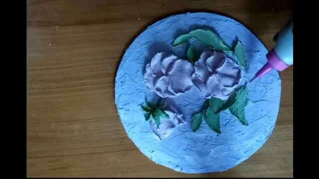 Анютины глазки. Скульптурная живопись.