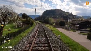 Cab ride St. Veit an der Glan - Villach Hbf (ÖBB S-Bahn Kärnten, Austria)- train driver's view in 4