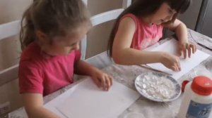 Аппликация из яичной скорлупы(Мозайка)