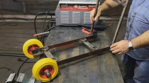 Простая тележка для сварочного аппарата. Simple cart for welding machine.