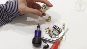 Сборка цилиндра EVVA MCS ключ-вертушка