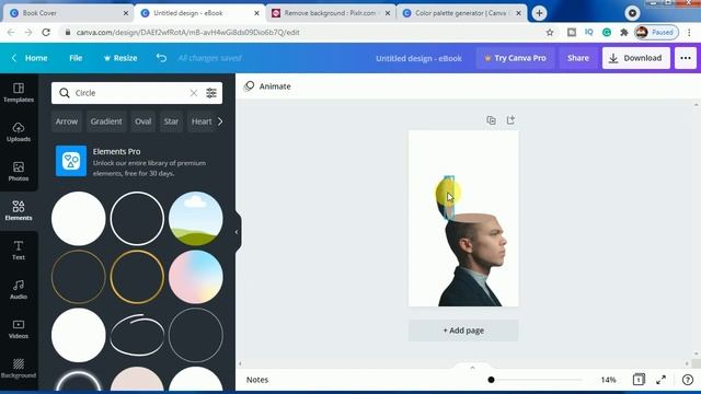 How to design a book cover on canva tutorial by DLC Ventures India
