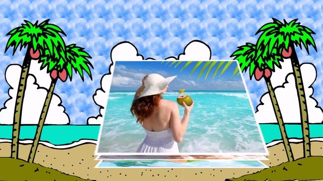 Солнечные берега - шаблон слайд-шоу смотреть онлайн