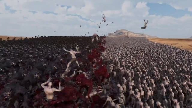 200 000 Зомби Vs 20 000 оборотней  Ultimate Epic Battle Simulator 2 720p #uebs2