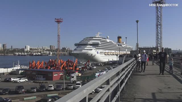 Владивосток круизный лайнер Costa Serena (3 мая 2019).