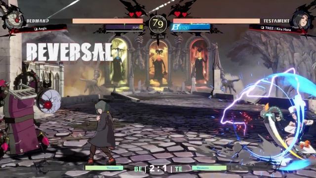 GGST ▰ Aegis (#2 Ranked Bedman) vs Kira Hana (#4 Ranked Testament). High Level Gameplay