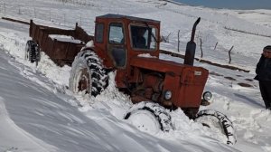 Трактор Т 40 Застрял в Снегу | Зимой едем в лес за дровами