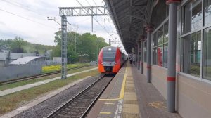 Электропоезда ЭС2Г "Ласточка" на станции Белокаменная, МЦК