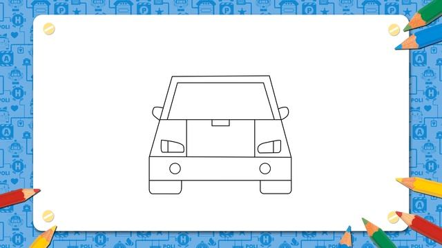 #01. How to Draw Poli | Robocar Poli смотреть онлайн