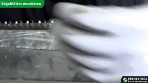 Eibenstock Dubbelbladzaag EDB 480.1 - Zaagblad verwisselen instructie video Duits