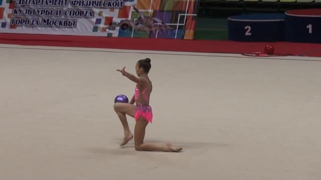 Менжинская Диана, 2003, мяч. Первенство Москвы, январь, 2015. смотреть онлайн