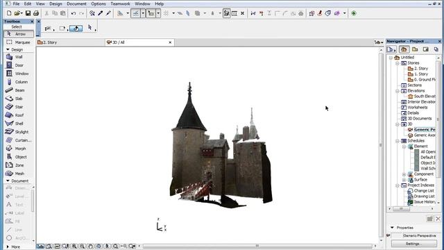 Point Cloud Objects in the 3D Viewpoint in ARCHICAD смотреть онлайн