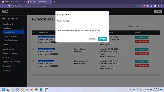 Hotel Booking System using PHP and MYSQL смотреть онлайн