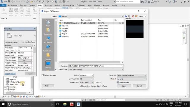 How to import autocad file Revit software смотреть онлайн