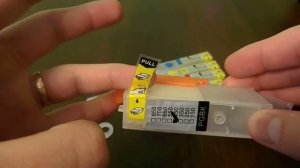 Перезаправляемые картриджи для Canon Pixma MG5540 с чипами