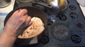 Чкмерули-цыплёнок тушенный в сливочно-чесночном соусе