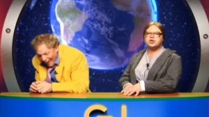 Ведущие новостей Сергей Писаренко и Евгений Никишин