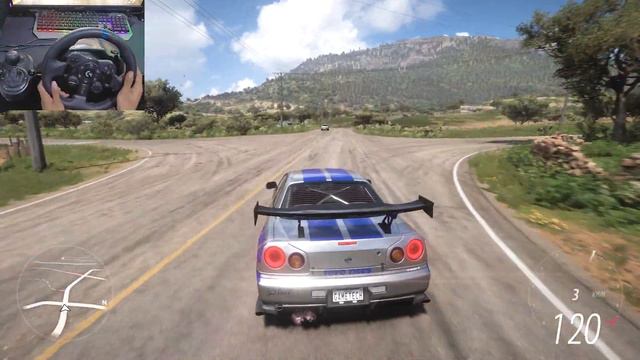 Nissan Skyline R34 GTR (Paul Walker) | Forza Horizon 5 | Logitech G923 Gameplay