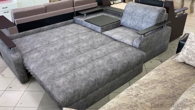 Купить Угловой диван-кровать с баром Денвер мебель51.ру смотреть онлайн