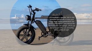 OUXI V8 Electric Bicycle 750W 48V 15AH Bike 20" 4.0 Inch Fat Tire 45km/h 7 Speed Pedal Assist E-Bik