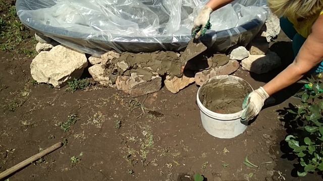Мини пруд на даче. Всё своими руками