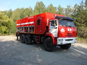 Пожарный рукавный автомобиль АНР 3,0/110 (6х6, дв.740-300, 300 л.с., 2 км р. лин, 3м3 пены, 110л/с)