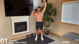 Home Chest & Tricep Routine - 30 Min Upper Body Push Workout with Dumbbells