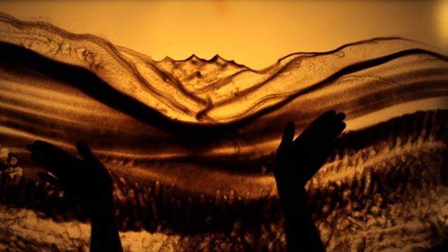 Sand Art for King of Bhutan - песочное шоу для Короля Бутана (рисование песком, песочная анимация) смотреть онлайн