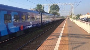 Белорусское направление РЖД. Платформа Перхушково. РЭКС ЭП2Д 0112 сообщением Звенигород - МСК-Бел.