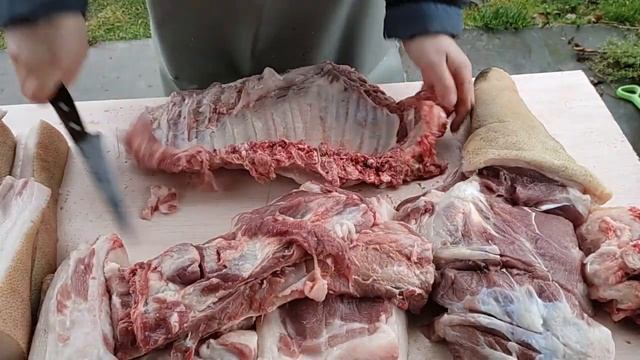 обвалка передней четверти (свинина?) смотреть онлайн