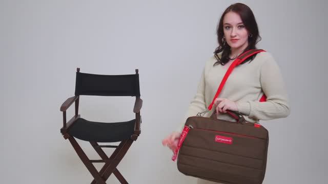 Сумка для ноутбука 15.6 дюймов, коричневая - OPTIMUM