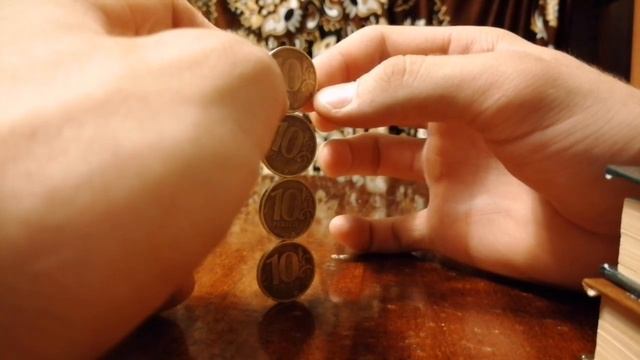 ПОСТАВИЛ 4 МОНЕТЫ РЕБРОМ ДРУГ НА ДРУГА!!! смотреть онлайн