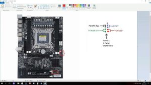 Схема подключения передней панели на китайских no name матерях lga 2011