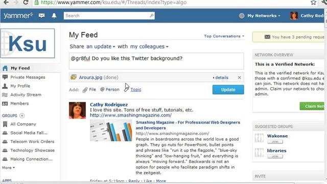 Creating a Post in Yammer смотреть онлайн