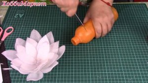 Плавающий лотос из бросового материала/ Floating lotus DIY. ХоббиМаркет