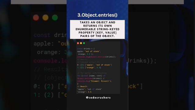 Mastering JavaScript Object Methods: Ace Your Interview Round with Code Crushers