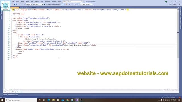 How to use bootstrap 4 custom checkbox class in asp.net || vs 2019 #bootstrap 4 tutorials 34 смотреть онлайн