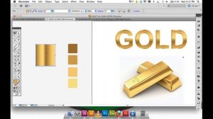 Adobe Illustrator Gradient GOLD text and logo | Illustrator Tutorial