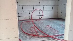 36.Тёплый водяной пол. Часть 2. Дом из газобетона своими руками.