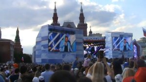 Праздничный концерт на Красной Площади посвященный Дню России.