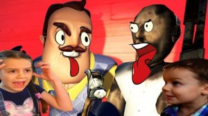 GRANNY Hello Neighbor спасает детей от ГРЕННИ