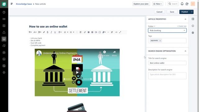 How to create a knowledge base article | Freshdesk Tutorial
