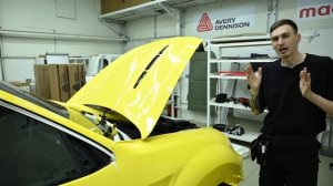 BMW E70 первый желтый в пленке