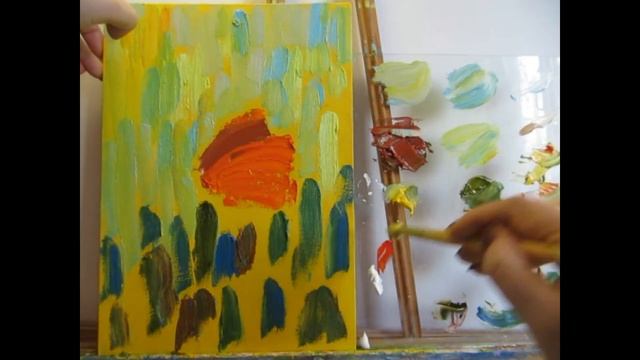 Как писать/рисовать бабочку маслом по шагам. Бесплатный урок живописи смотреть онлайн