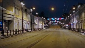 Проект "Страсти Имперские" - зимний ночной Томск