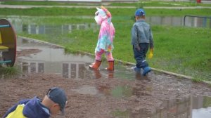 ЖК Яркий Уфа затопленная детская площадка