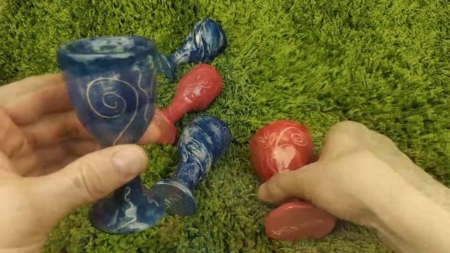 Рюмка ручной работы Морские глубины | Керамика Ручная лепка | Студия Кукаба