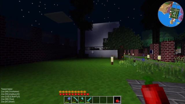Зоопарк на сервере minetestserver.ru (ZOO minetest) смотреть онлайн