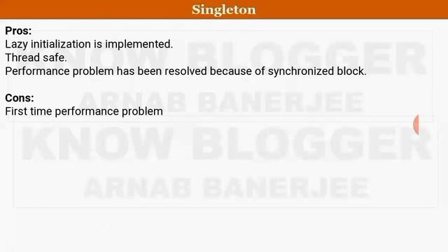 Singleton Design Pattern - Design Pattern in Java by Arnab Sir- Knowblogger
